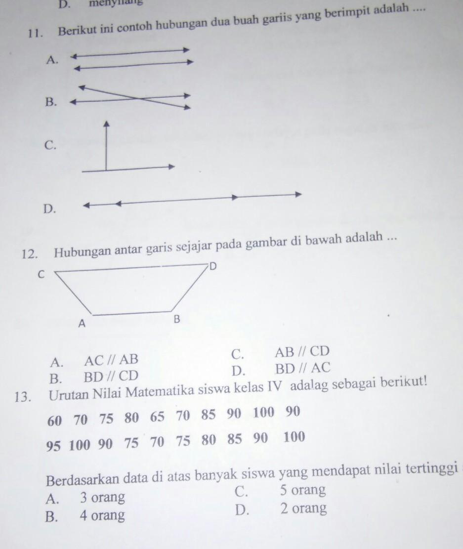 Menjelajahi Dunia Garis: Soal-Soal Menarik untuk Siswa Kelas 4 SD Kurikulum 2013