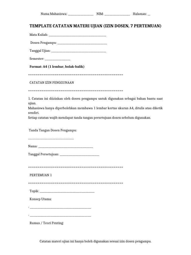 Catatan Ujian PDF Catatan Ujian PDF