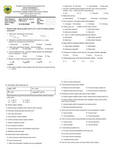 Pelajaran soal BTQ KELAS 6 AAS 2025 semester 1 PDF