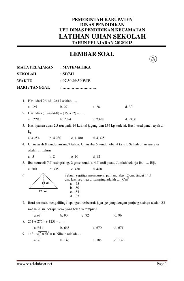 Akhirnya Terungkap! 3 Rahasia Contoh Ujian Sekolah Kelas 6 agar Lulus Nilai Tinggi di 2026 Akhirnya Terungkap! 3 Rahasia Contoh Ujian Sekolah Kelas 6 agar Lulus Nilai Tinggi di 2026