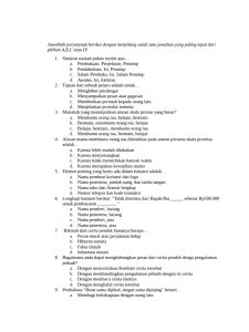 Soal Ujian Bahasa Indonesia Kelas 6 2025 PDF