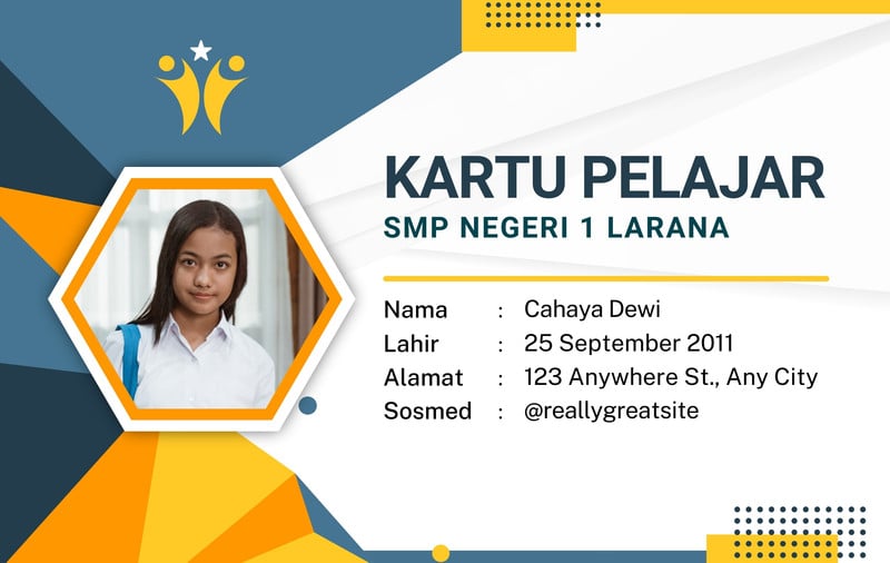 Gratis desain contoh kartu siswa - Canva Gratis desain contoh kartu siswa - Canva