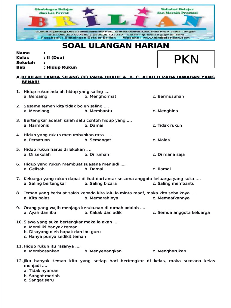 5 Fakta Mengejutkan Contoh Soal Mid PKN Kelas 2 yang Wajib Diketahui Orang Tua di Tahun 2026