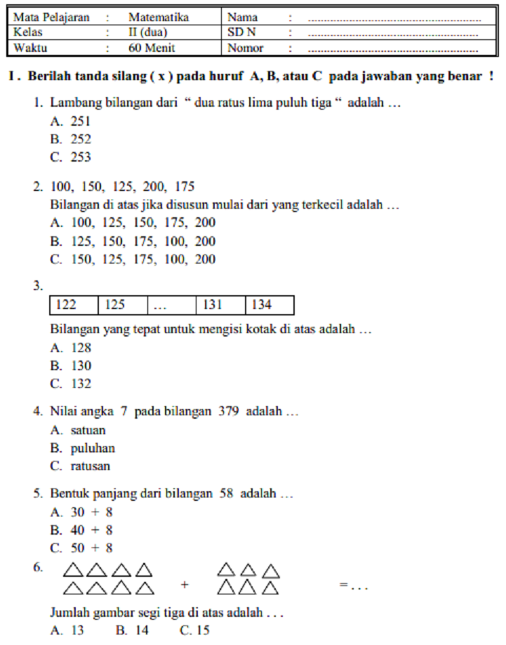 5 Rahasia Contoh Soal Mid SD Kelas 2 Tahun 2017 yang Wajib Diketahui Orang Tua di 2026 5 Rahasia Contoh Soal Mid SD Kelas 2 Tahun 2017 yang Wajib Diketahui Orang Tua di 2026