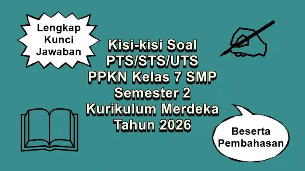Kisi-kisi Soal PTS STS UTS PPKN Kelas 7 SMP Semester 2 Kurikulum Kisi-kisi Soal PTS STS UTS PPKN Kelas 7 SMP Semester 2 Kurikulum