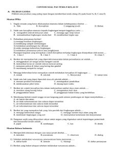 Soal PAS Tema 9 Kelas IV PPKn dan IPA PDF