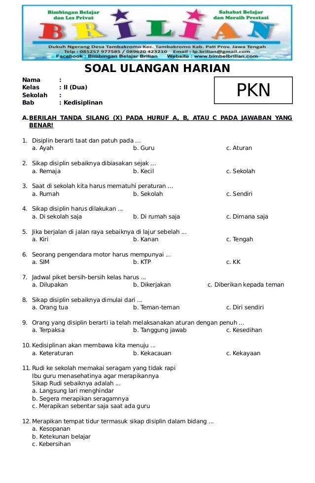 Sebelum Terlambat, Pelajari 7 Kisi Kisi Soal PKN Kelas 3 SD Semester 2 KTSP 2026 Sebelum Terlambat, Pelajari 7 Kisi Kisi Soal PKN Kelas 3 SD Semester 2 KTSP 2026