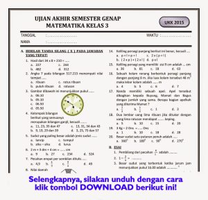 Mengintip Kesiapan Belajar Contoh Soal Ujian SD Kelas 2 Semester 2
