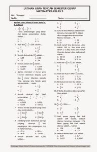 Menguasai Matematika Kelas 5 Semester 2 Panduan Lengkap dengan Contoh