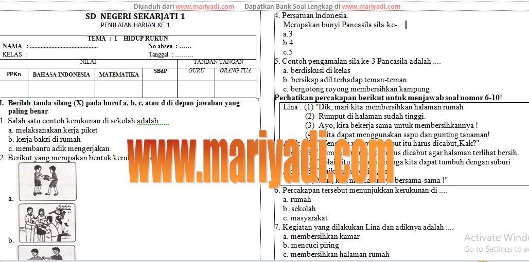 10 Contoh Soal Tema 1 Kelas 2 Sub Tema 1 yang Wajib Dikuasai Siswa Sebelum Ulangan Harian 2026 10 Contoh Soal Tema 1 Kelas 2 Sub Tema 1 yang Wajib Dikuasai Siswa Sebelum Ulangan Harian 2026