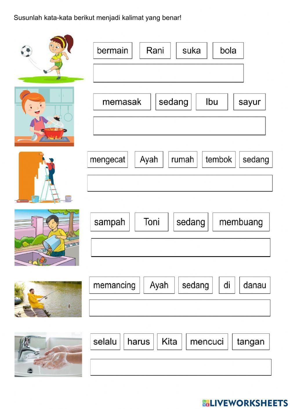 Menyusun Kata online exercise Malay language exercise Indonesian Menyusun Kata online exercise Malay language exercise Indonesian