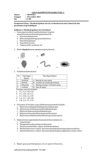 Contoh Soal Tentang Monera Kelas 7 Semester 1: 50 Soal Cerdas Cermat Sains yang Wajib Kamu Kuasai Contoh Soal Tentang Monera Kelas 7 Semester 1: 50 Soal Cerdas Cermat Sains yang Wajib Kamu Kuasai