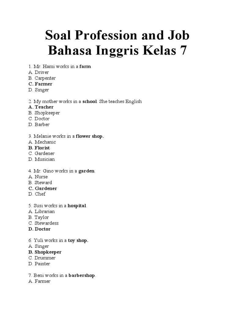 Rahasia Sukses Menghadapi contoh soal teks tentang profession kelas 7 k13 semester 2 Rahasia Sukses Menghadapi contoh soal teks tentang profession kelas 7 k13 semester 2