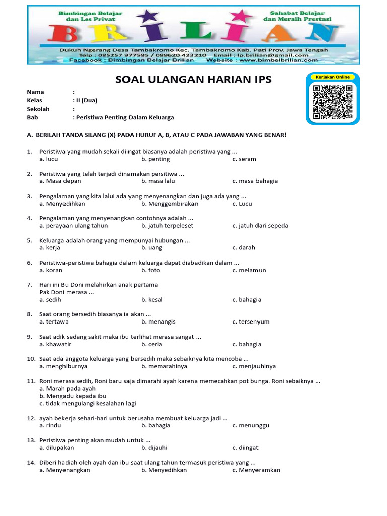 Terbukti Efektif! 7 Contoh Soal IPS Kelas 2 Semester 2 Lengkap Beserta Kunci Jawaban