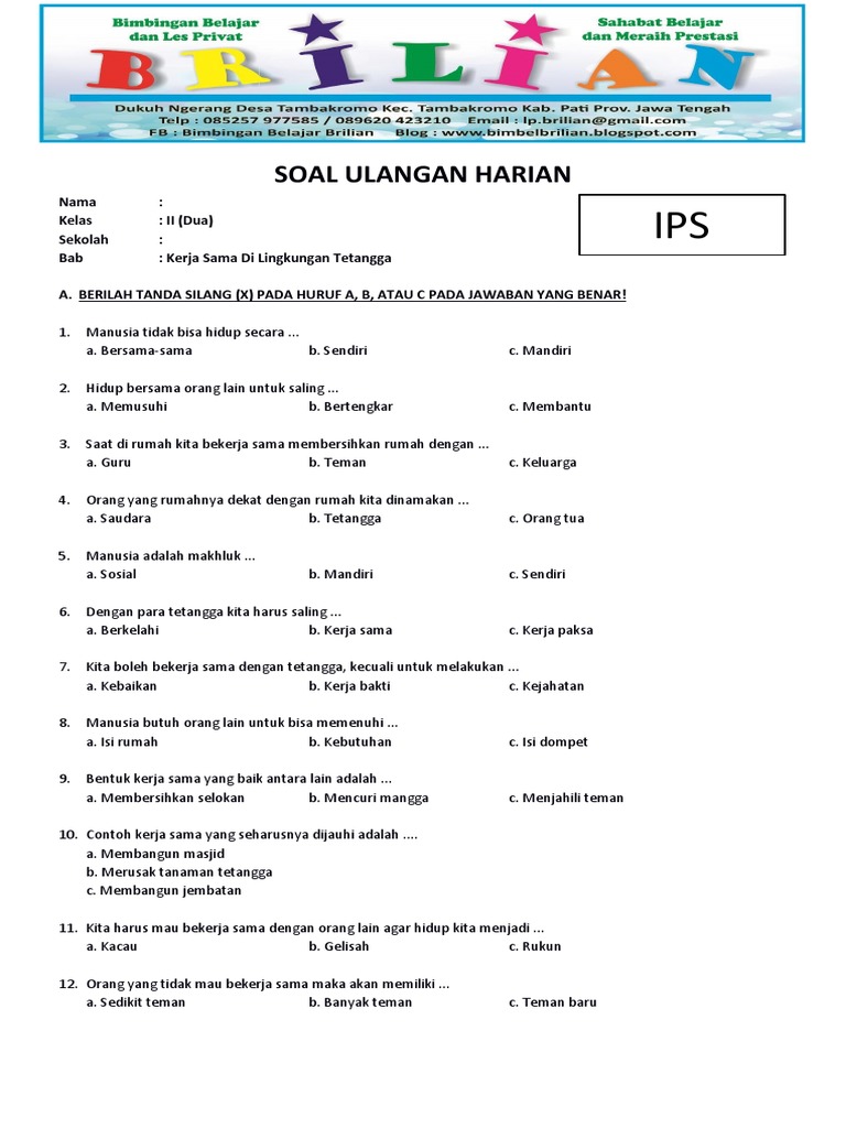 7 Rahasia Contoh Soal IPS Kelas 2 yang Bikin Anak Paham Lebih Cepat Sebelum Ujian Dimulai