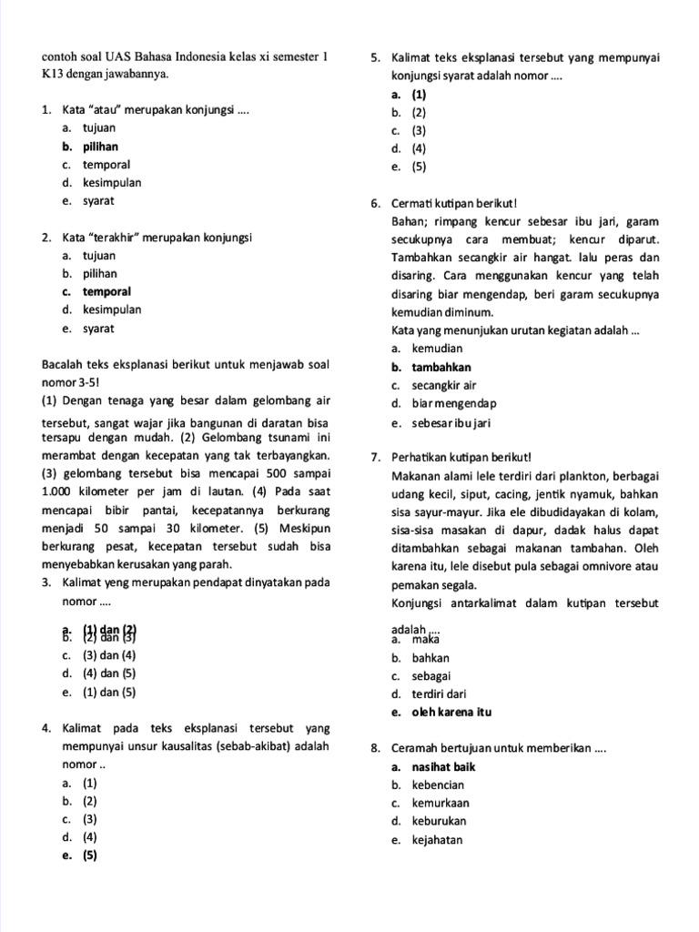 Rahasia Skor Tinggi Kerjakan Soal Bahasa Indonesia SMK Kelas XI Semester 1 K 13 Rahasia Skor Tinggi Kerjakan Soal Bahasa Indonesia SMK Kelas XI Semester 1 K 13