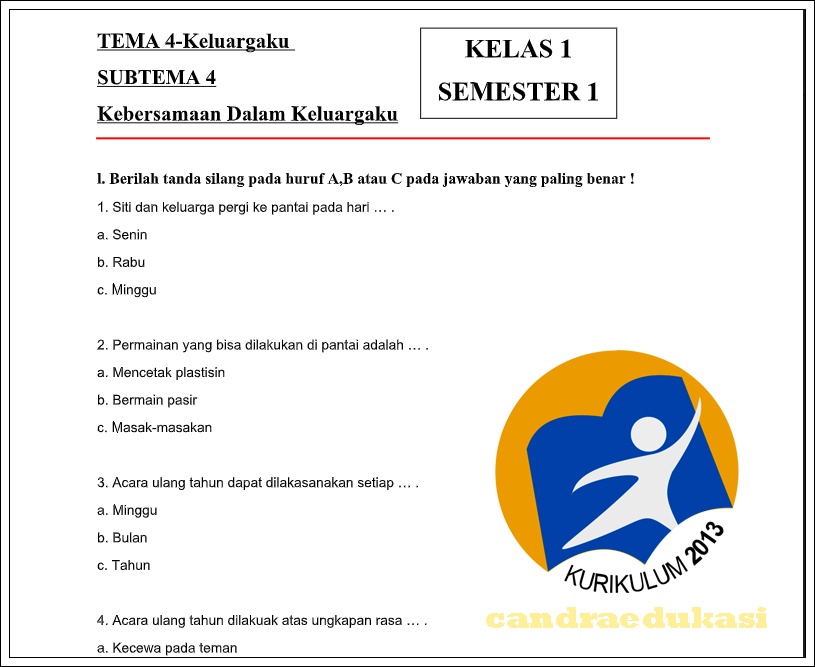 Rahasia Sukses Belajar dengan Latihan Soal Tematik Kelas 1 Tema 4 Subtema 2 Judunya