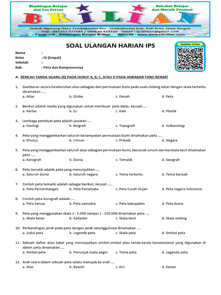 Wajib Tahu! Kumpulan Contoh Soal IPS Kelas 4 KD 3.2 Agar Nilai Ujian Melejit Wajib Tahu! Kumpulan Contoh Soal IPS Kelas 4 KD 3.2 Agar Nilai Ujian Melejit
